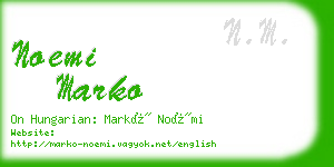 noemi marko business card